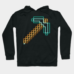 Neon Diamond Pickaxe Hoodie